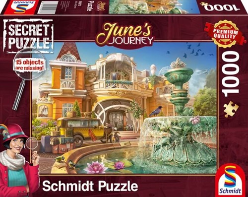 Schmidt Spiele Secret Puzzle - June's Journey - Orchideenanwesen - 1000 Teile