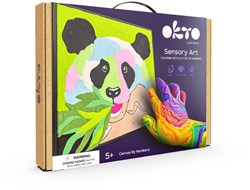Okto Malen nach Zahlen Tiere Panda - sensorisches Spielzeug Kunst
