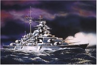 Revell Bismarck Schiff Modellbausatz 1:1200 Kunststoff Bausatz-3
