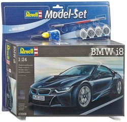 Modellbausatz Auto BMW i8 - Kunststoff Modellset 1:24 mit Zubehör