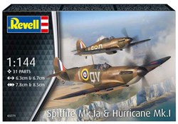 Revell Modellbausatz Flugzeug Spitfire Hurricane 1:144 Maßstab