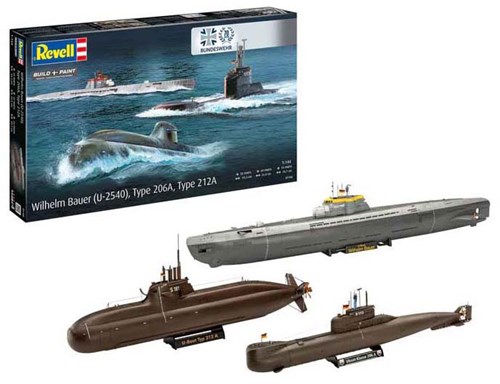 Revell Modellbau U-Boote - 70 Jahre Bundeswehr Jubiläumsedition 1:144-3