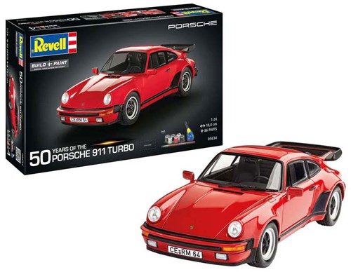 Revell Modellbausatz Porsche 911 Turbo 1:24 - 50 Jahre Turbo Edition-3