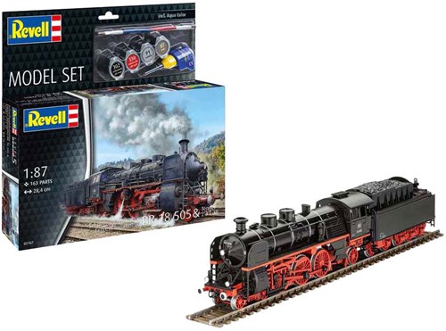 Revell Modellbausatz Dampflokomotive BR18505 1:87 - 163 Teile-2