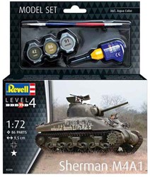 Revell Modellbausatz Sherman Panzer 1:72 - 86 Teile Spielzeug
