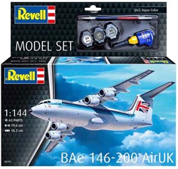 Revell Modellbausatz Flugzeug BAe 146-200 AirUK Maßstab 1:144