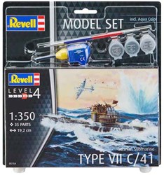 Revell Modellbausatz U-Boot Typ VII C/41 1:350 Maßstab 35-teilig