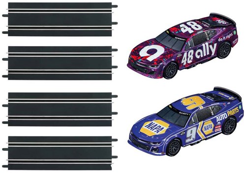 Carrera Rennbahn Nascar Erweiterungsset 1:43 mit Camaros-2