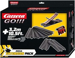 Carrera Rennbahn Erweiterungsset - GO!!! XXL Mega Erweiterungspaket 3,2 Meter