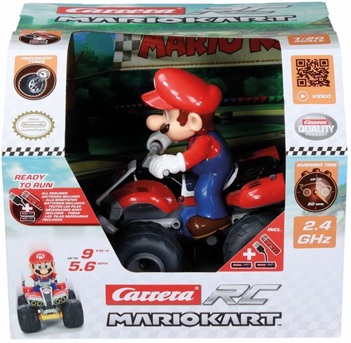 Carrera RC ferngesteuertes Auto Mario Kart Quad 2,4GHz Maßstab 1:20 Spielzeug