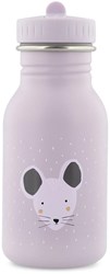 Trixie Trinkflasche Edelstahl für Kinder 350ml Mrs. Mouse auslaufsicher violett