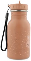 Trixie Trinkflasche Edelstahl 350ml - Mrs. Cat - kinderfreundliche Wasserflasche rosa-2