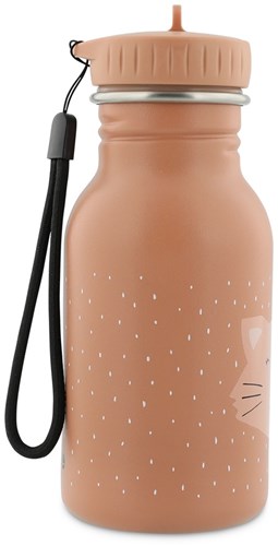 Trixie Trinkflasche Edelstahl 350ml - Mrs. Cat - kinderfreundliche Wasserflasche rosa-2