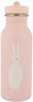 Trixie Trinkflasche Edelstahl 500ml - Mrs. Rabbit - kinderfreundliche Wasserflasche rosa
