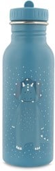 Trixie Edelstahl Trinkflasche 500ml - Mr. Triceratops - Kinder Wasserflasche Dinosaurier Blau