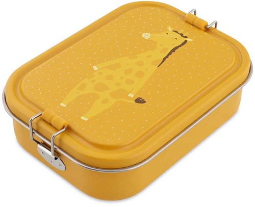 Trixie Brotdose groß - Edelstahl Lunchbox Mr. Giraffe gelb-3