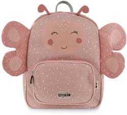 Trixie Kinderrucksack Mrs. Butterfly - wasserabweisender Schulranzen Schmetterling rosa