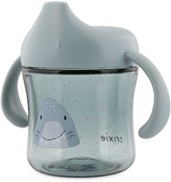 Trixie Trinklerntasse mit Griffen - Mr. Shark - Auslaufsicher & Tritan-2