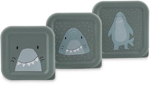 Trixie Snackbox Set - 3-teiliges Lunchbox Mr. Shark für Kinder-3