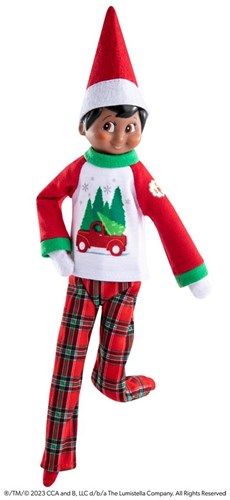 ELF ON THE SHELF Der Elf im Regal – Pyjamas mit Bäumen und Bauernhof
