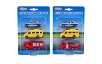 2-Play Spielzeugfahrzeuge Die-Cast 3er-Pack Rettungsdienste 8cm-2