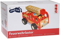 Small Foot Holz-Feuerwehrauto - Spielzeug LKW mit Figuren