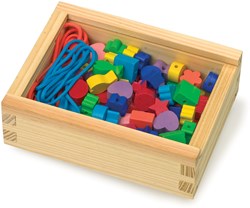 Small Foot  -  Houten Rijg Kralen, 84st.