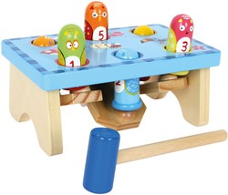 Small Foot - Motorikspiel Holzspielzeug Vogel klopfen
