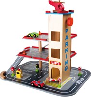 Small Foot Holzparkhaus - Spielzeug mit Zubehör und Autos-2