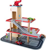 Small Foot Holzparkhaus - Spielzeug mit Zubehör und Autos-3