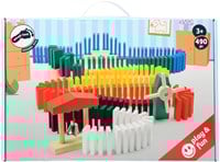 Small Foot Holz Domino Rallye - 490-teiliges Dominospiel für Kinder