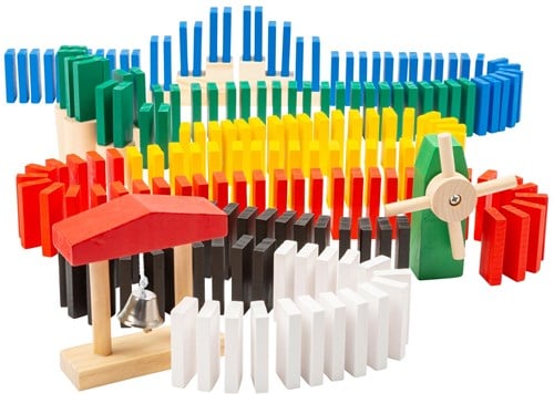 Small Foot Holz Domino Rallye - 490-teiliges Dominospiel für Kinder-2