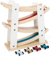 Small Foot - Holz Autobahn Spielzeug mit 4 Autos für Kinder-2
