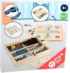 Small Foot  -  Houten Klassieke Spellen 9in1