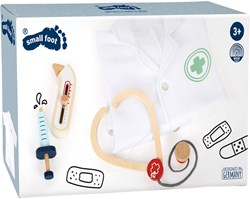 Small Foot  -  Dokterjas met Houten Accessoires, 4dlg.