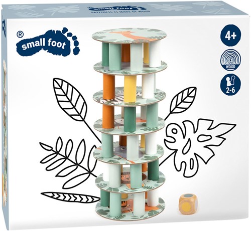 Small Foot  -  Houten Wiebeltoren Safari Spel