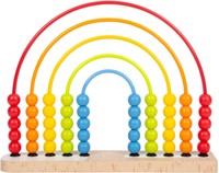 Small Foot Holz Motorikschleife Regenbogen Spielzeug bunt-3