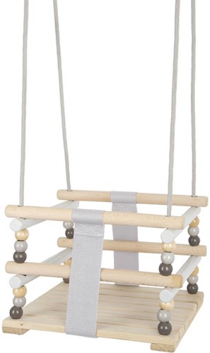 Small Foot Holz Babyschaukel Skandi Kleinkindschaukel für drinnen und draußen-2