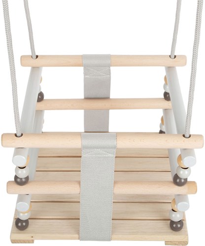 Small Foot Holz Babyschaukel Skandi Kleinkindschaukel für drinnen und draußen-3