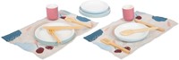 Small Foot Holz Besteckset Spielzeug Geschirr mit Platzsets 18-teilig-2