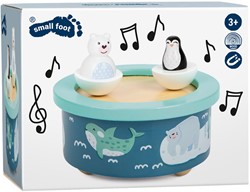 Small Foot  -  Houten Muziekdoos Noordpool Opwindbaar
