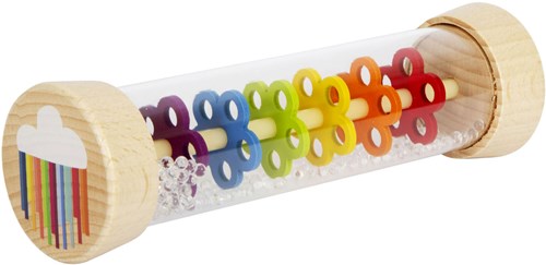 Hölzerner Regenmacher Regenbogen sensorisches Babyspielzeug Small Foot-2