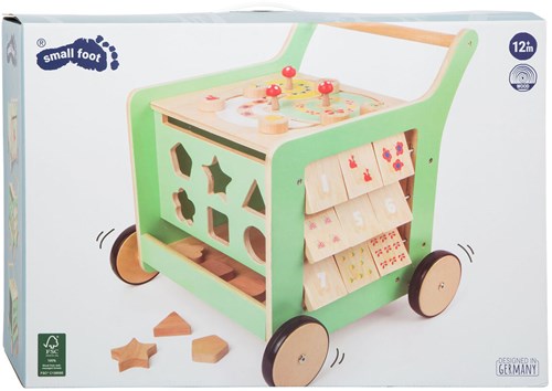 Holz Baby Walker Lauflernwagen Aktivitätszentrum - FSC Holz - Mehrfarbig-2