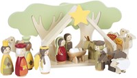 Small Foot Holz Weihnachtskrippe Spielset - Krippenfiguren Kinder Dekoration-2