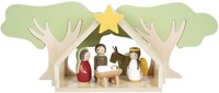 Small Foot Holz Weihnachtskrippe Spielset - Krippenfiguren Kinder Dekoration-3