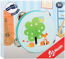 Small Foot Holz Tamburin Fuchs - Musikinstrument für Kinder