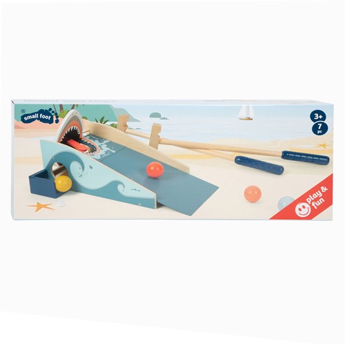 Small Foot Holz Minigolf Spiel Haie Angriff für Kinder 7-teilig