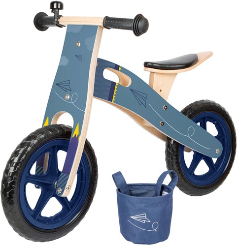 Small Foot Holz Laufrad blau Flugzeug - Balance Bike für Kinder-3
