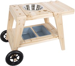 Small Foot Holz-Matschküche kompakt Outdoor-Küche mit Rollen