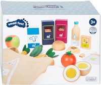 Small Foot Holz Spielzeug Lebensmittel vegetarisch - 17-teiliges Küchenset